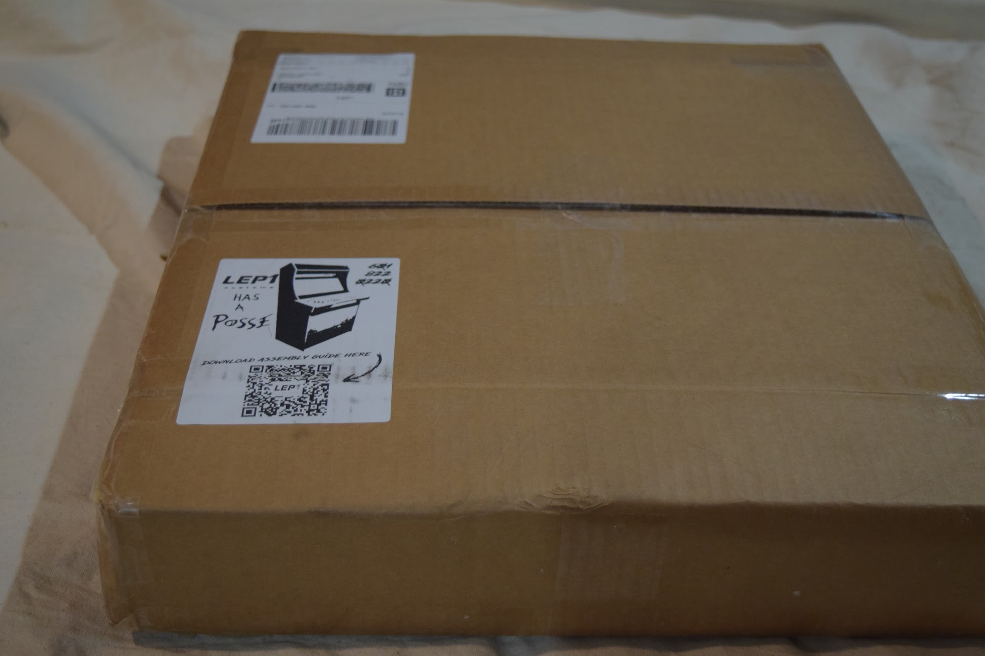 The LEP1 kit box arriving